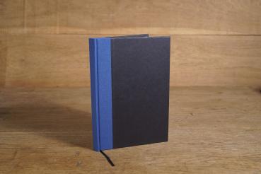 Preview: blau schwarz blanko buch super papier cremeweiß